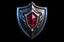 Tournament shield medal icon